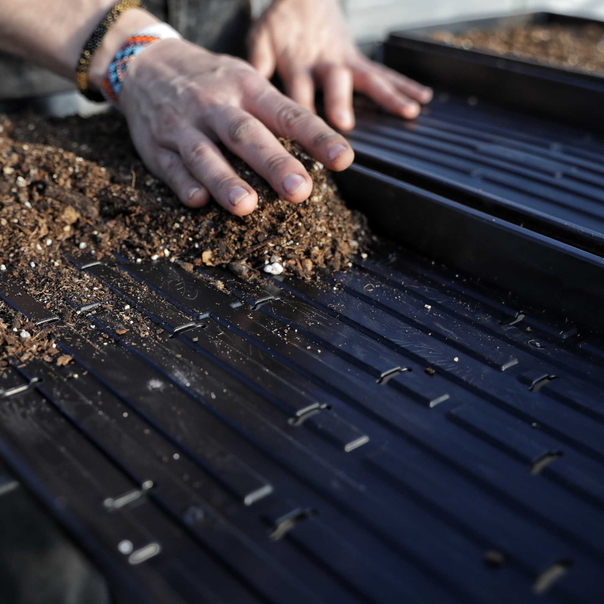 1020 Microgreen Trays | Heavy Duty Shallow 1020 Trays